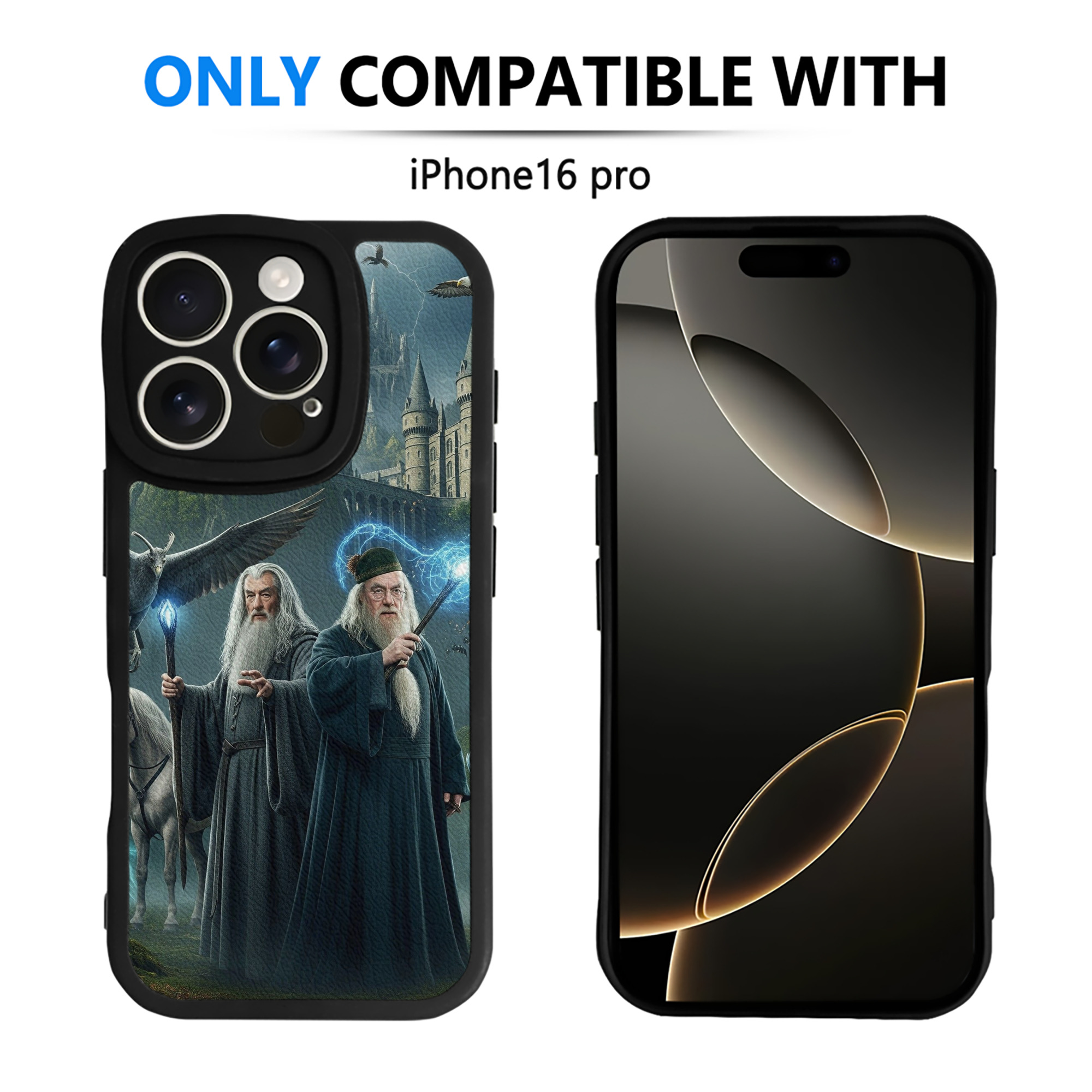 （画像用） Harry Potter ハリー・ポッターシリーズ 【iPhone 16シリーズ対応】シリコンスマホケース（レザー調） 材質：シリコン